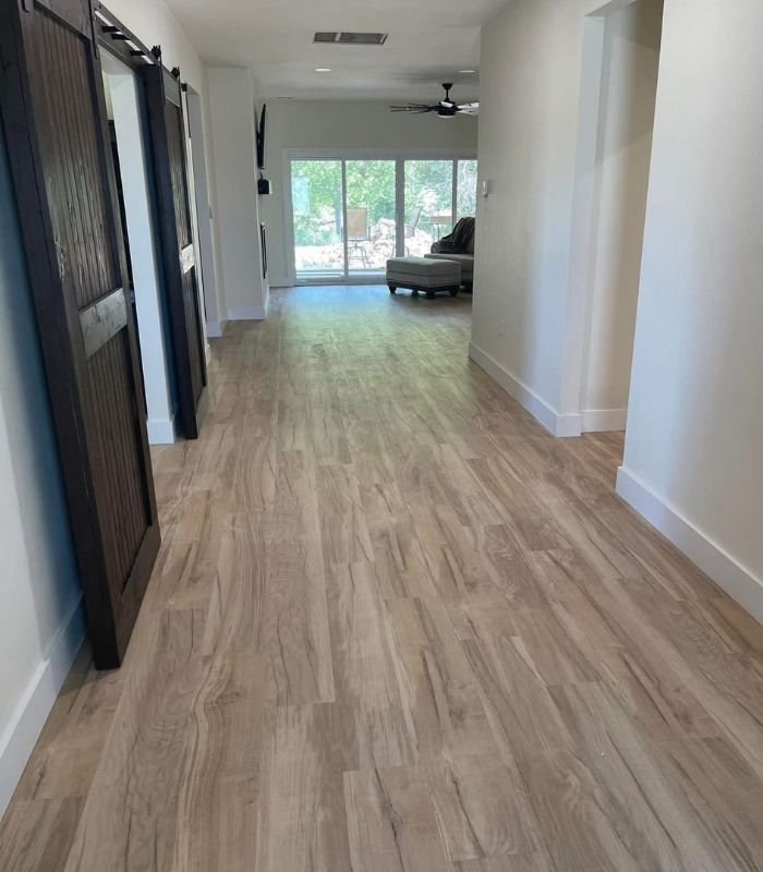 Luxury vinyl plank flooring